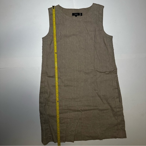 Theory Women Beige Color Long Tank Top Size 4 - Picture 4 of 5